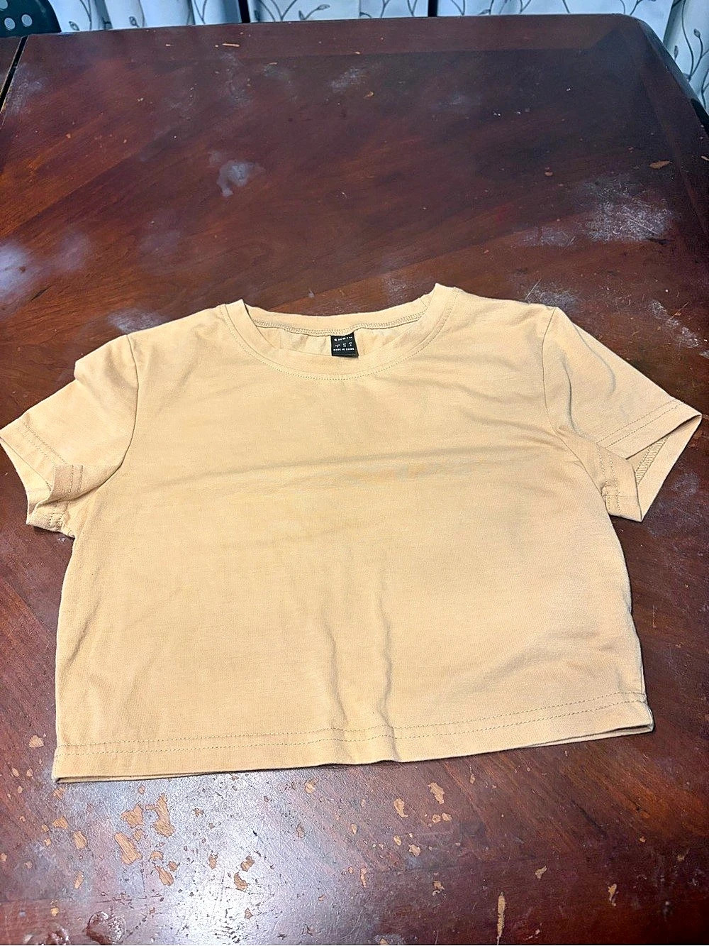 SHEIN Short Sleeve Tee in Yellow Size 4T